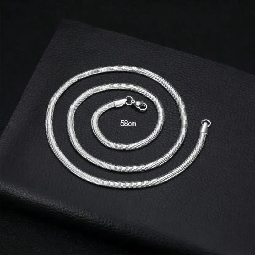 BOLD COLLAR SILVER CHAIN