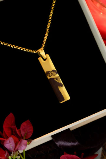 Couple Customized Photo Necklace