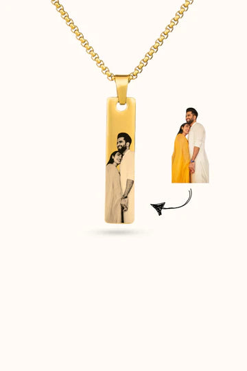 Couple Customized Photo Necklace