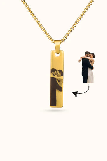 Couple Customized Photo Necklace