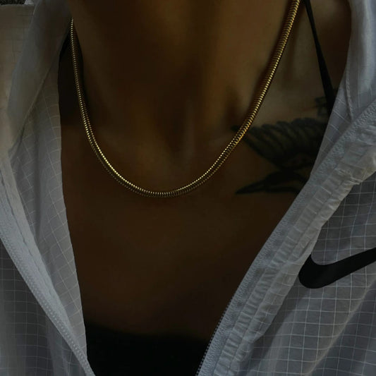 SNAKE 18K GOLD PLATED CHAIN