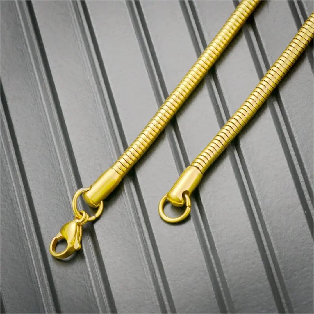 SNAKE 18K GOLD PLATED CHAIN