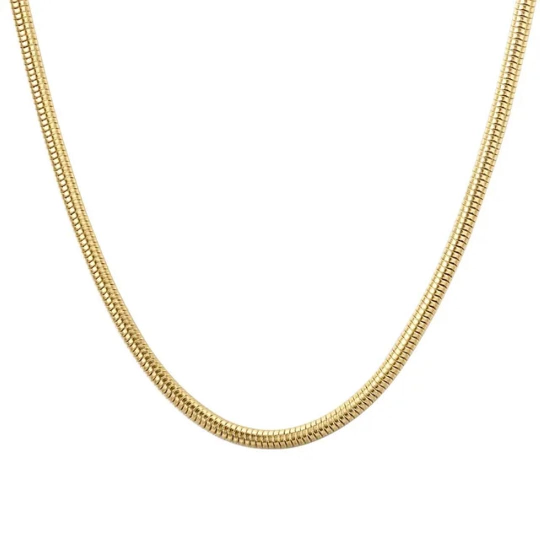 SNAKE 18K GOLD PLATED CHAIN