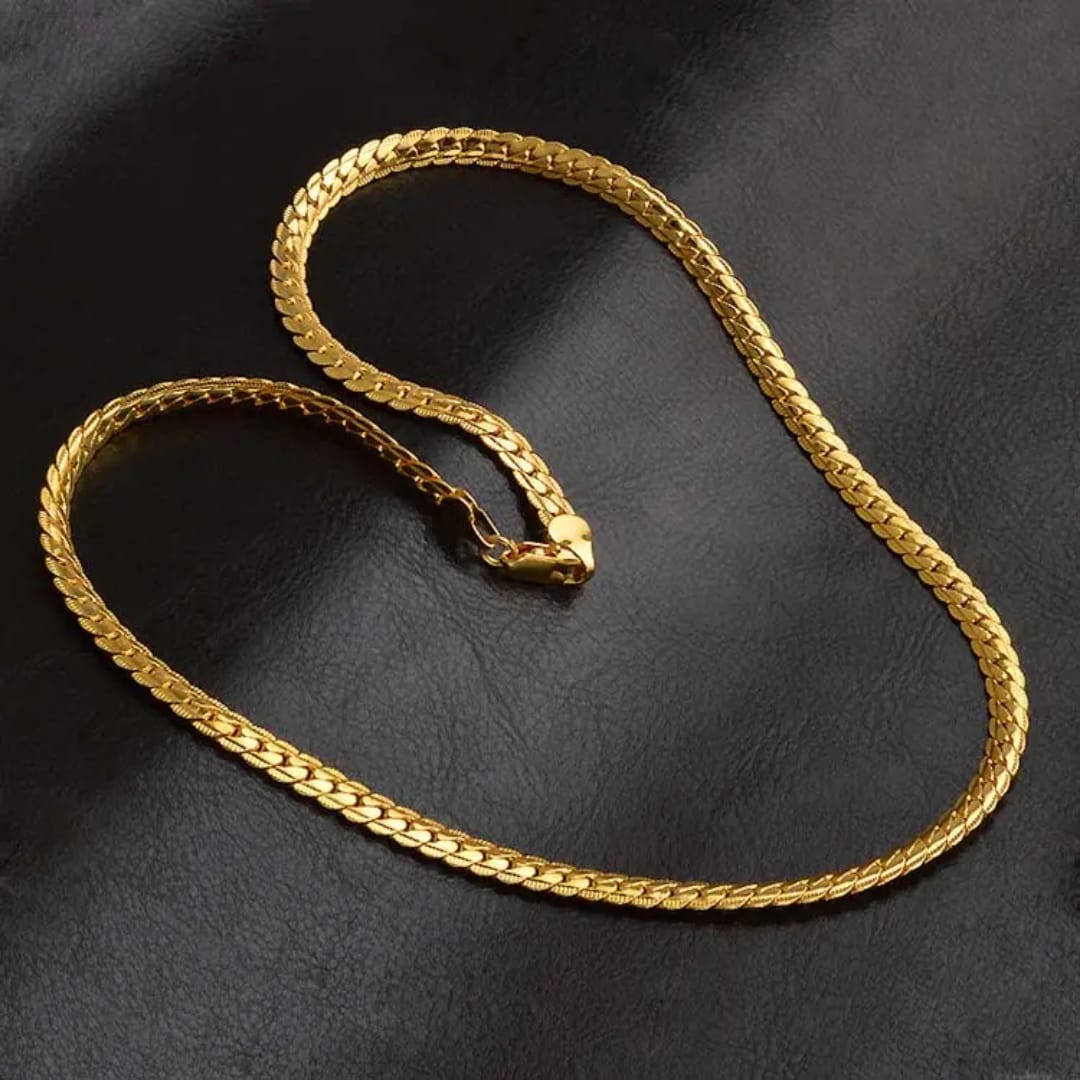 SNAKE SKIN 18K GOLD PLATED CHAIN