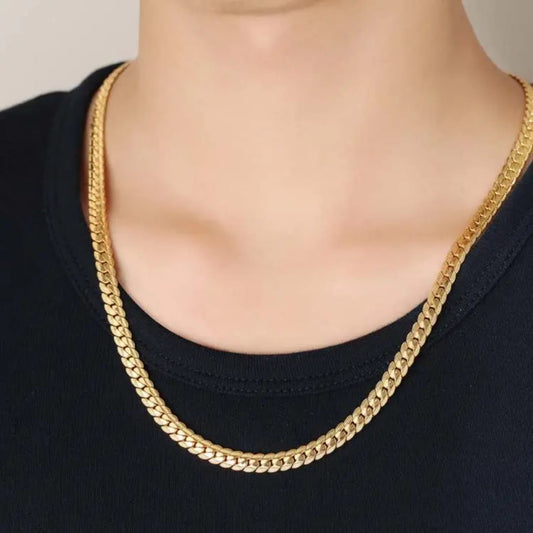 SNAKE SKIN 18K GOLD PLATED CHAIN