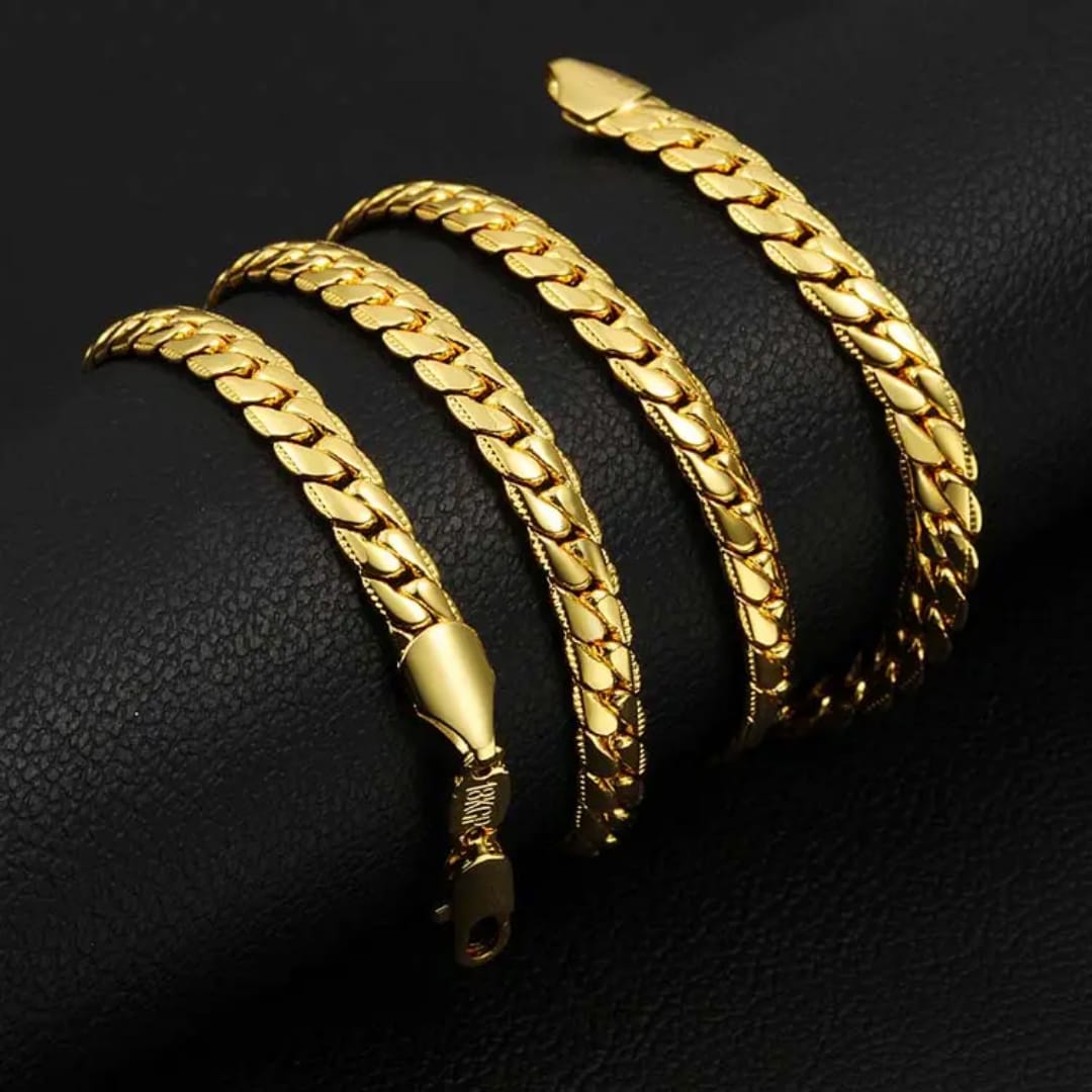 SNAKE SKIN 18K GOLD PLATED CHAIN