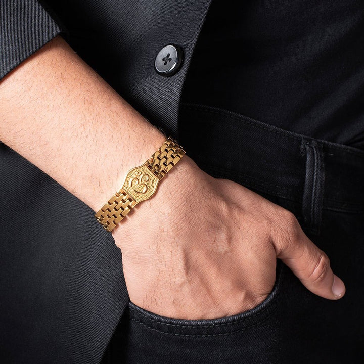Premium Om Gold Bracelet