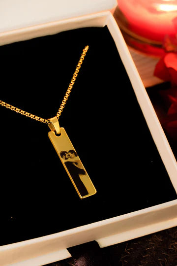 Couple Customized Photo Necklace