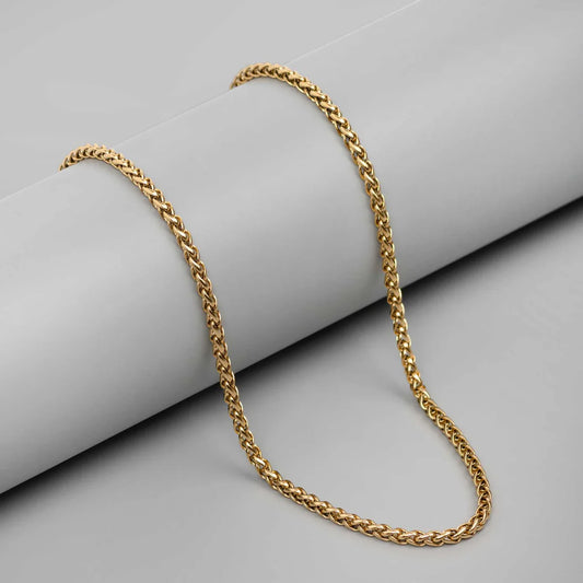 GOLDEN CASCADE 5MM 18K GOLD PLATED CHAIN
