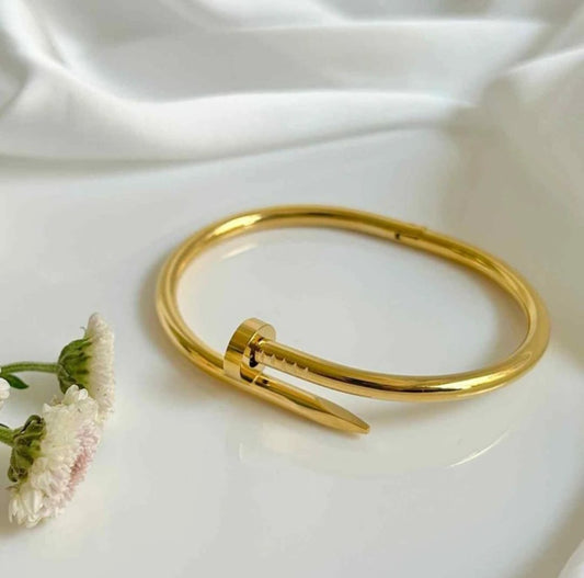 Diamond Nail Cuff Bracelet