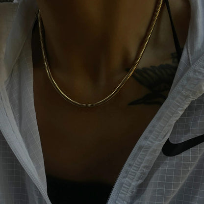 SNAKE 18K GOLD PLATED CHAIN