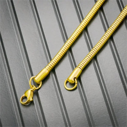 SNAKE 18K GOLD PLATED CHAIN