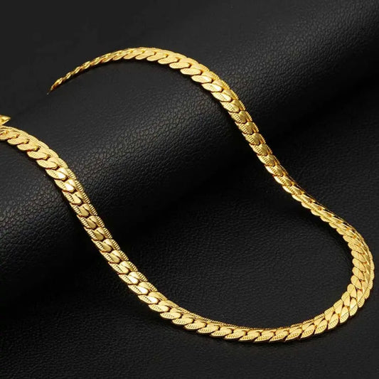 SNAKE SKIN 18K GOLD PLATED CHAIN