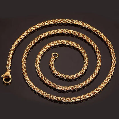 GOLDEN CASCADE 5MM 18K GOLD PLATED CHAIN