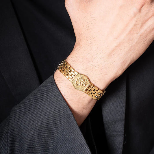 Premium Om Gold Bracelet